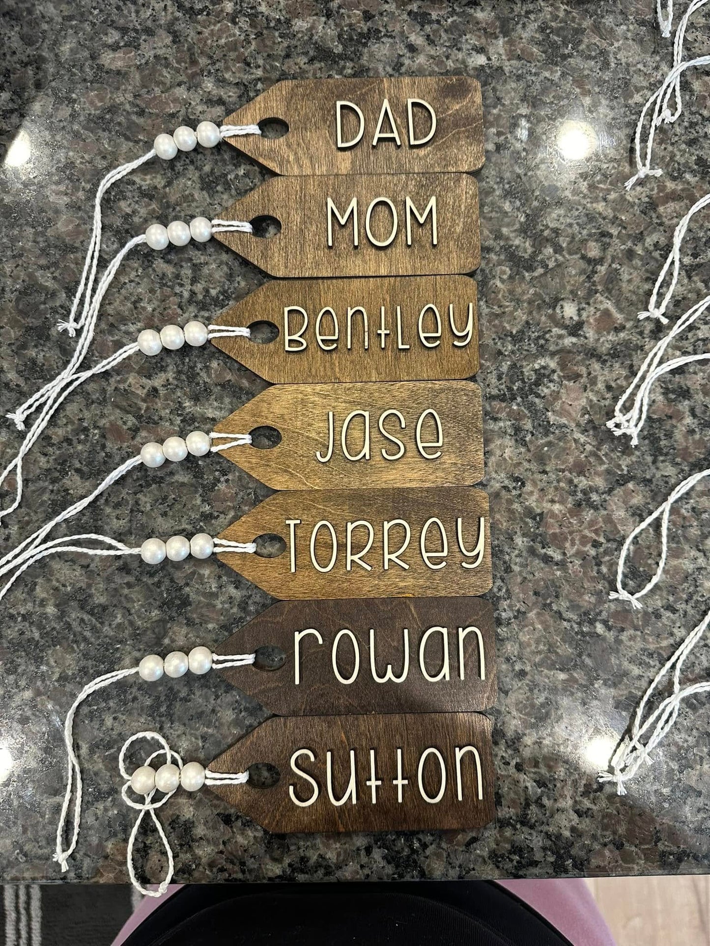 Custom Stocking Name Tags