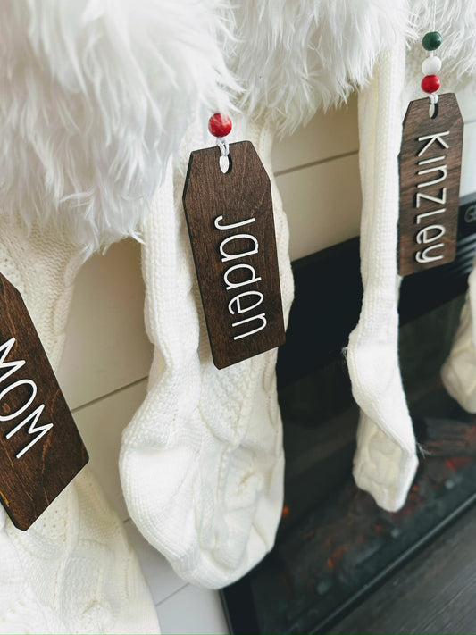 Custom Stocking Name Tags