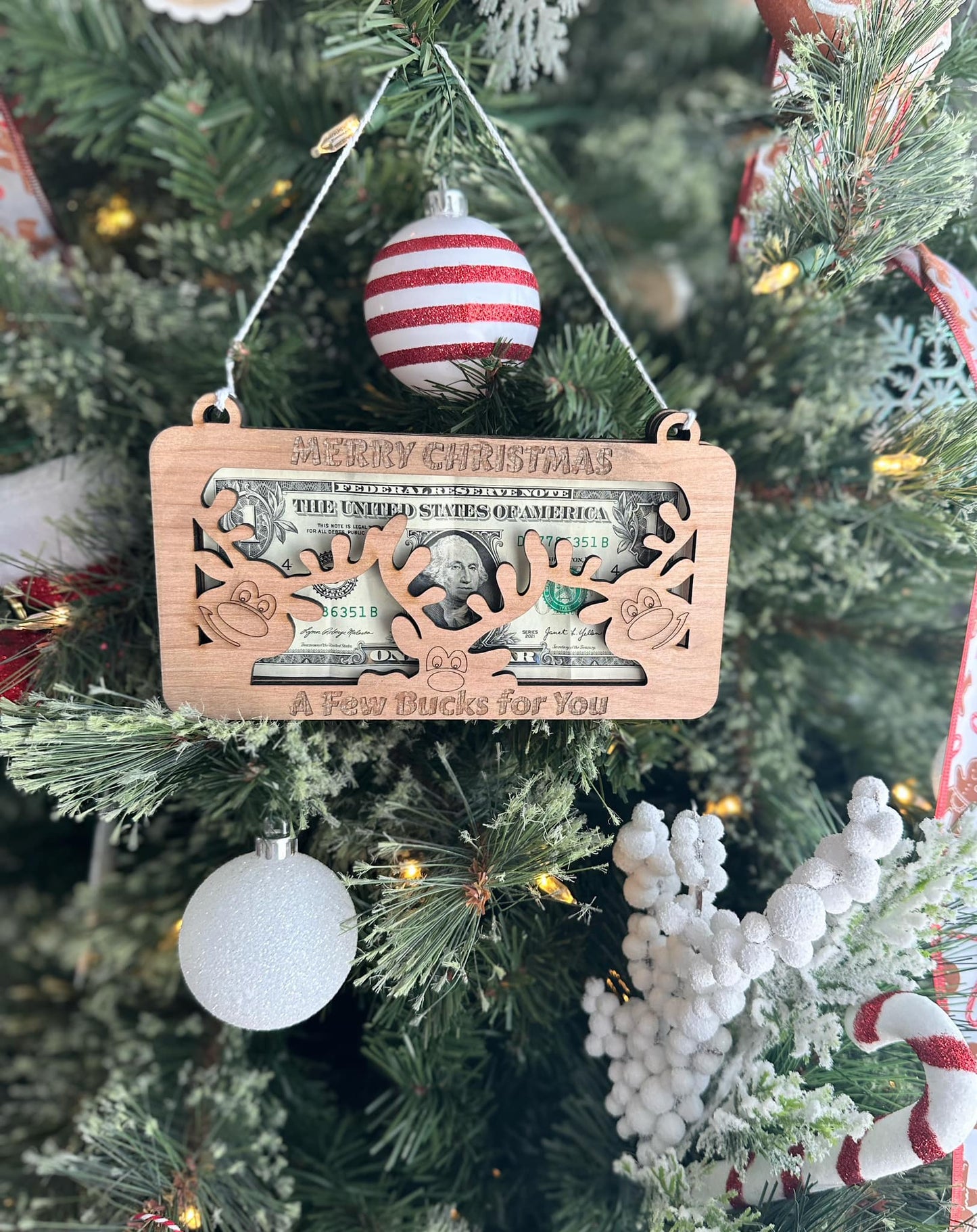 Christmas Cash Gift Holder | "A Few Bucks for You”