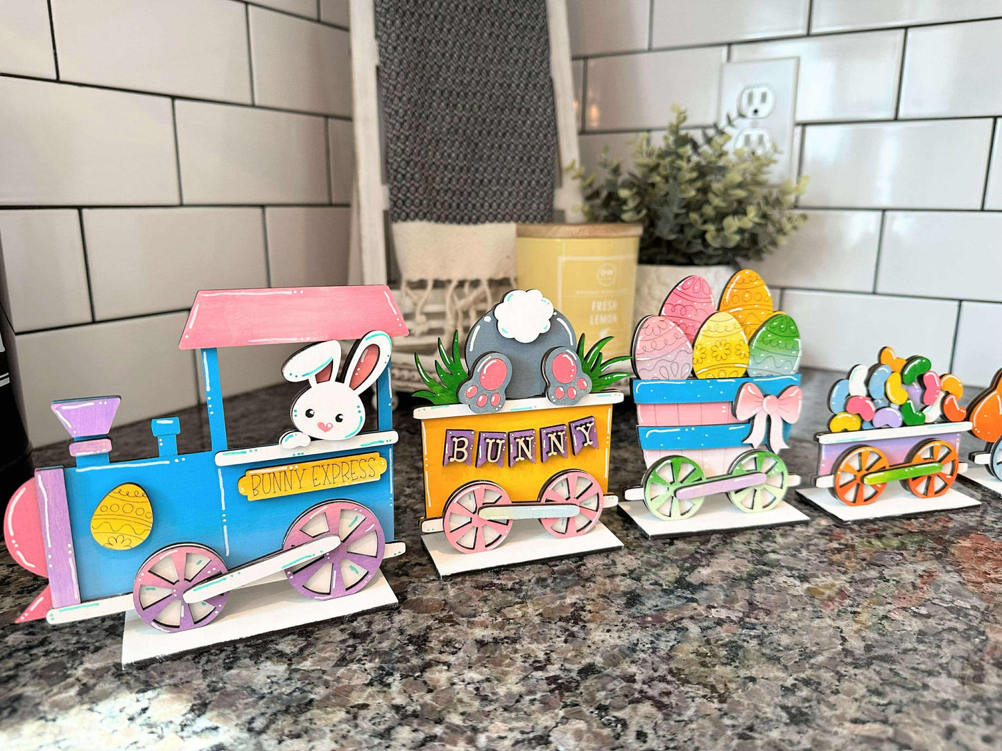 Easter Bunny Express Train Set | Unfinished Only