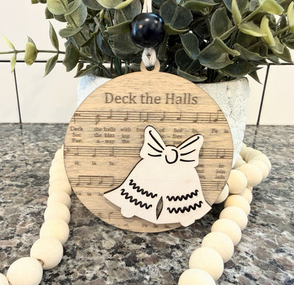 Christmas Song Lyric Ornaments | 6 Options