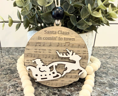 Christmas Song Lyric Ornaments | 6 Options