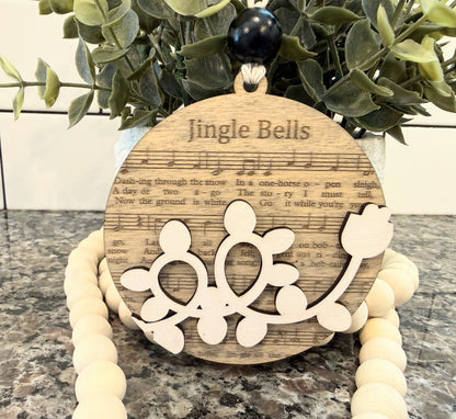 Christmas Song Lyric Ornaments | 6 Options