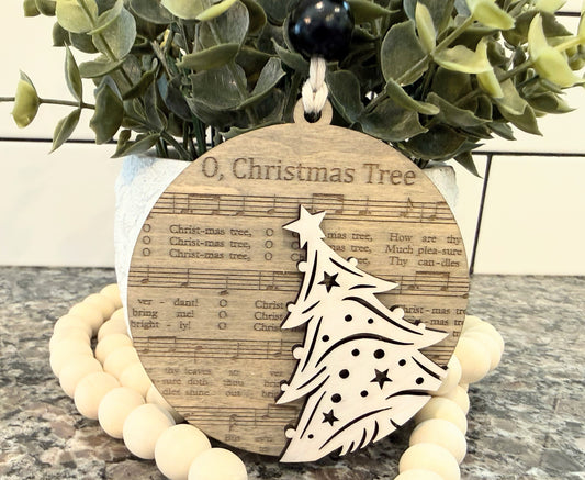 Christmas Song Lyric Ornaments | 6 Options