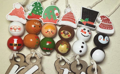 Custom Name Stocking Tags | Themed Beads