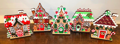 Gingerbread Candy Village | Set of 5