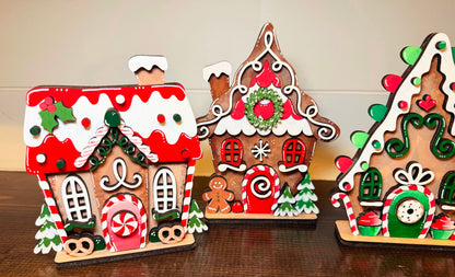 Gingerbread Candy Village | Set of 5