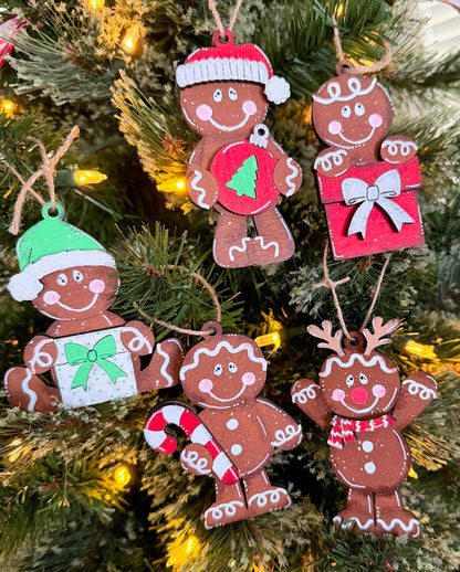 Gingerbread Friends Ornament Unfinished Kits