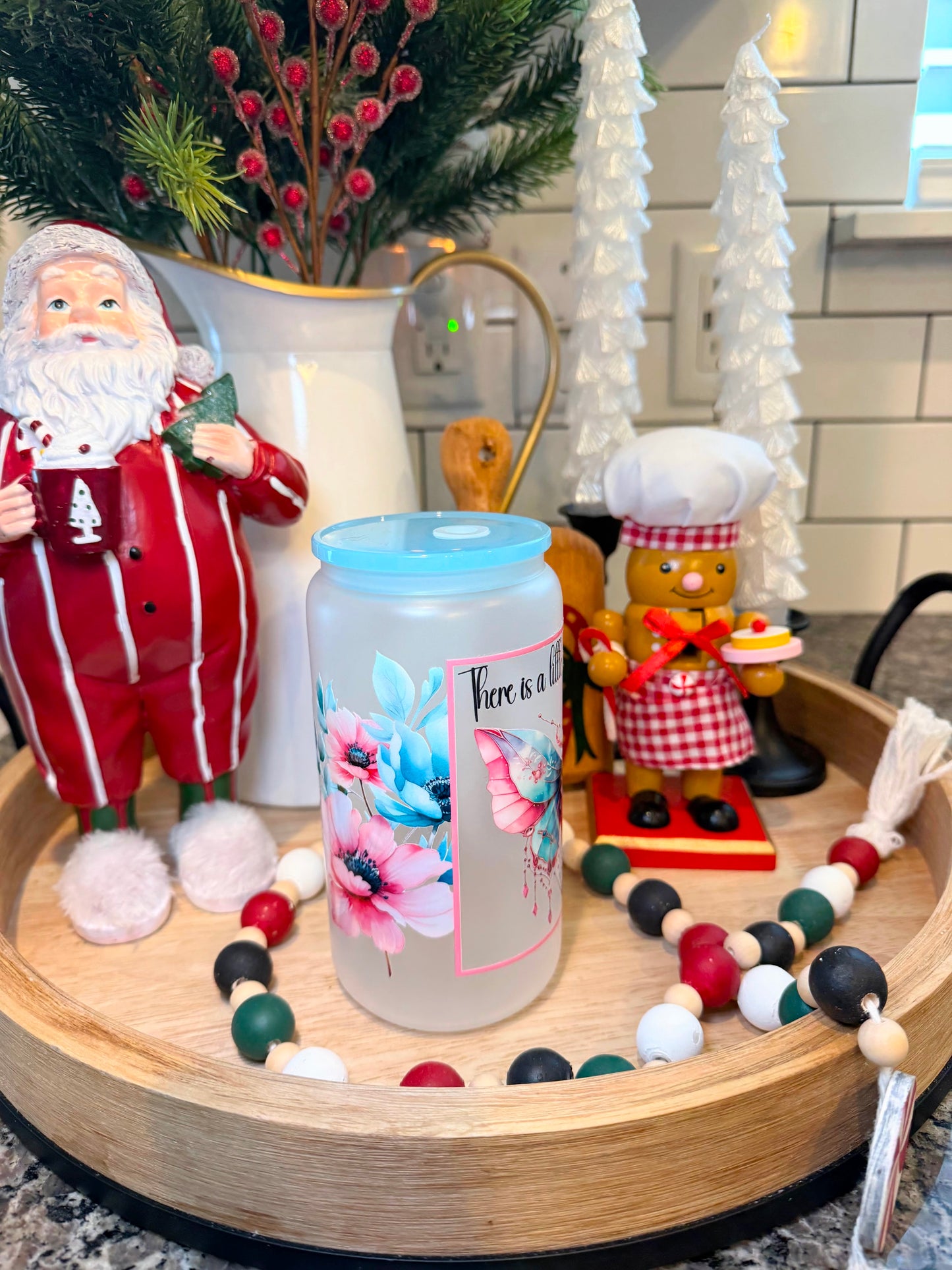 A Little Magic in all of us | 16oz Frosted Glass Cup | 1 Available