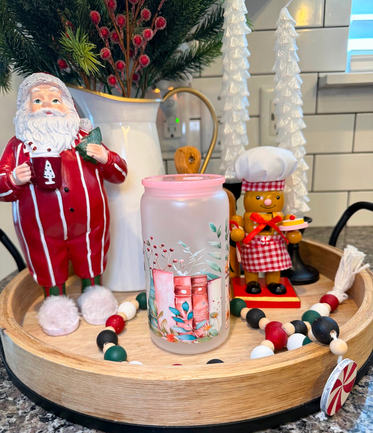 Just a Girl Who Loves Books | 16oz Frosted Glass Cup | 1 Available