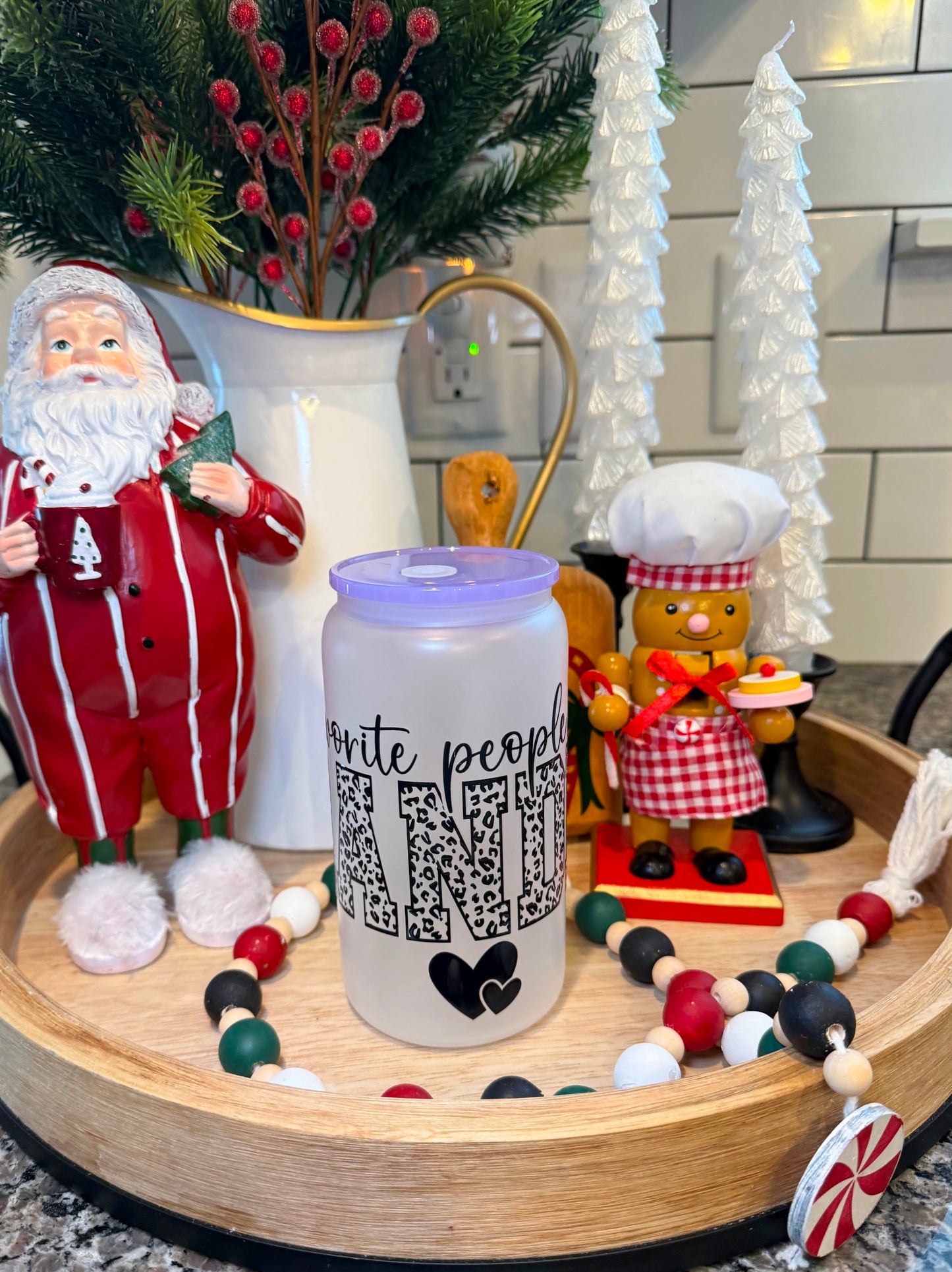 My Fav People Call Me Grandma | 16oz Frosted Glass Cup | 1 Available