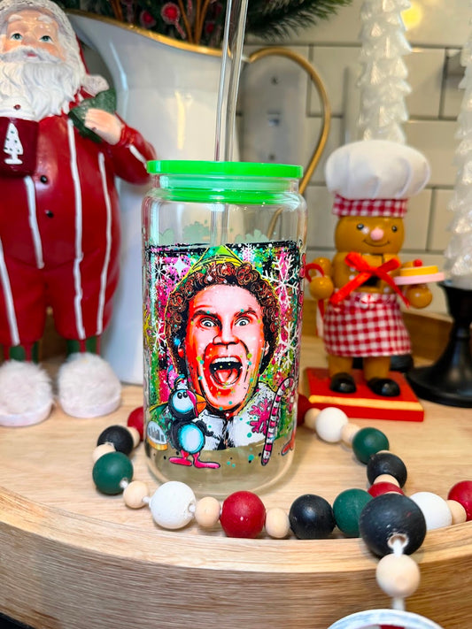 OMG SANTA | 16oz Glass Cup