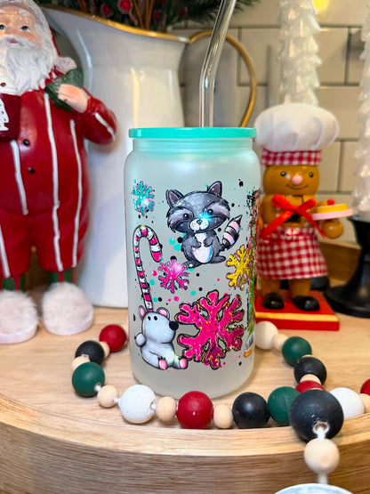 OMG SANTA | 16oz Glass Cup