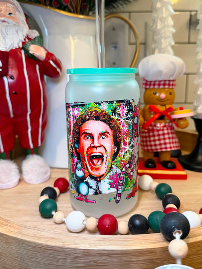 OMG SANTA | 16oz Glass Cup