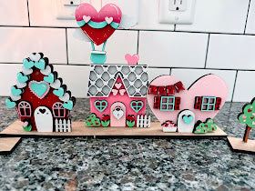 Sweetheart Valentine Village | Full Set | Unfinished Kit Only