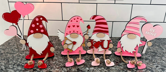 Valentine Gnome Shelf Sitters | Set of 4