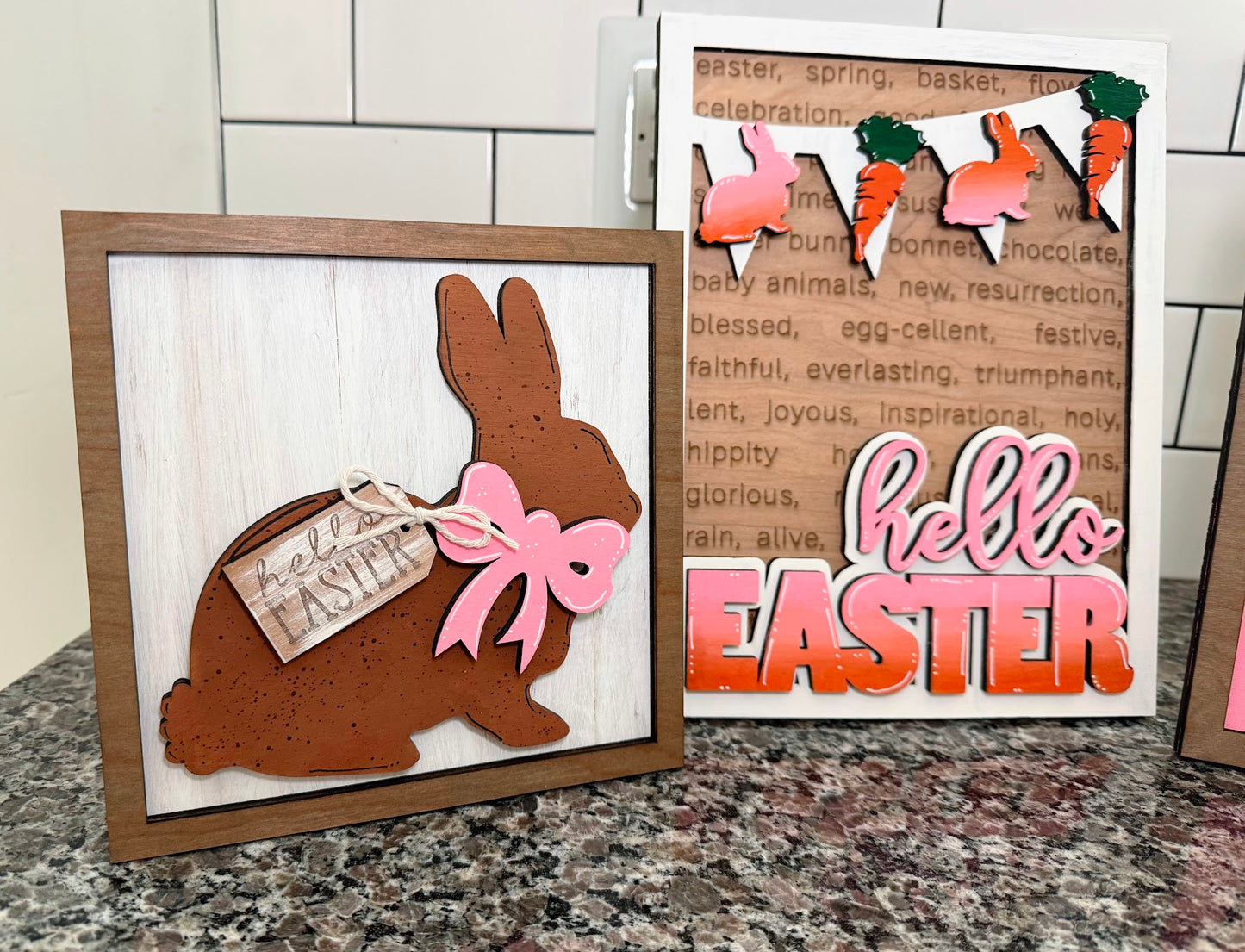 Easter Trio Tabletop Sign Set | Set of 3