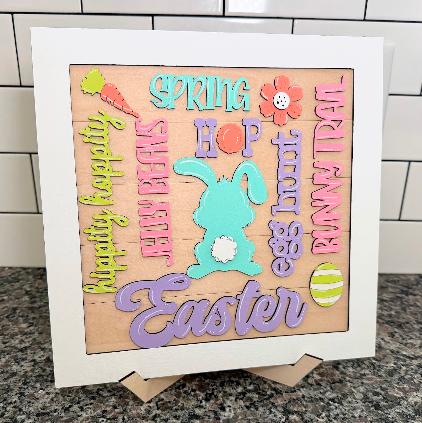 Easter Vibes Collage Sign