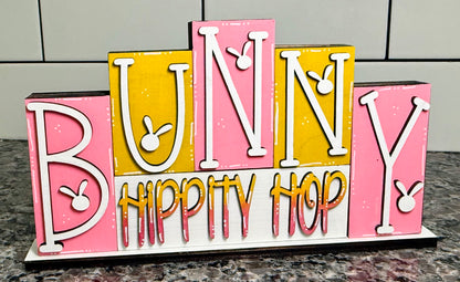 Reversible Spring & Easter Block Sign
