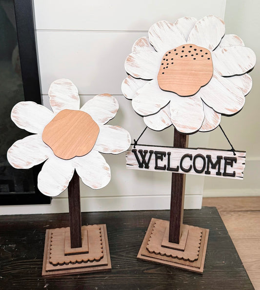 Farmhouse Daisy Porch Set of 2