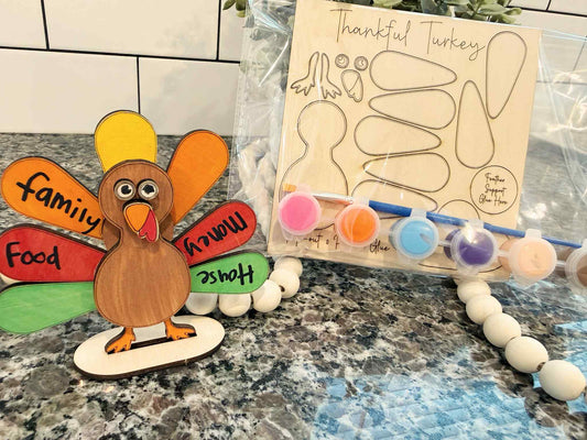 Thankful Turkey Pop-Out & Paint Kit |